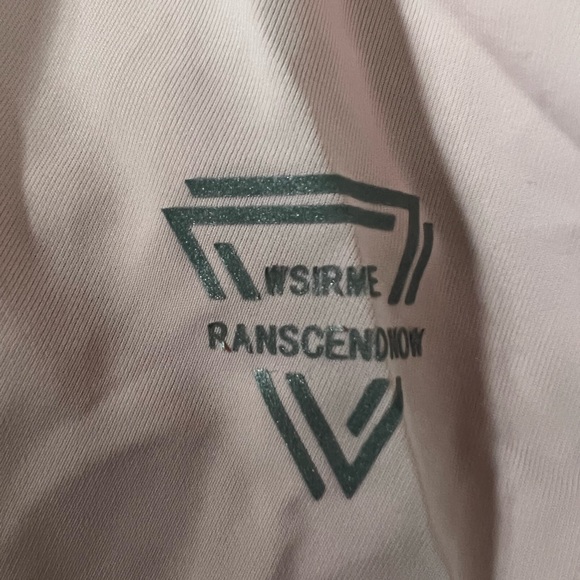 Light pink flowy athletic shorts - Picture 3 of 5